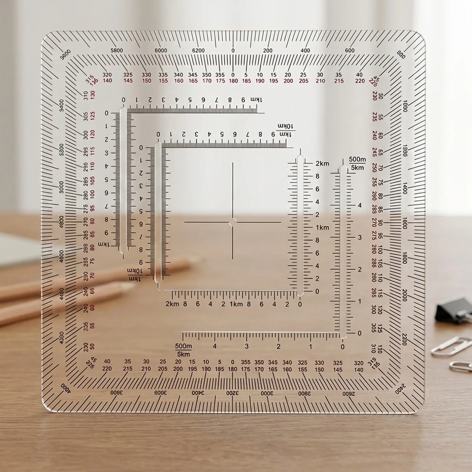 for acrylic Ruler Construction Ruler For Precise Measurements Measurement Tool Construction Tool Transparent Color