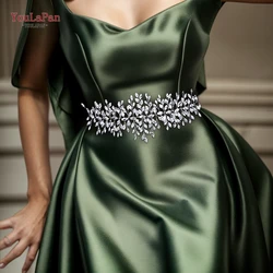 YouLaPan Bridal Rhinestone Belts Accessories Party Wedding Dress Belt Bride Sash Bridesmaid Handmade Gift SH237