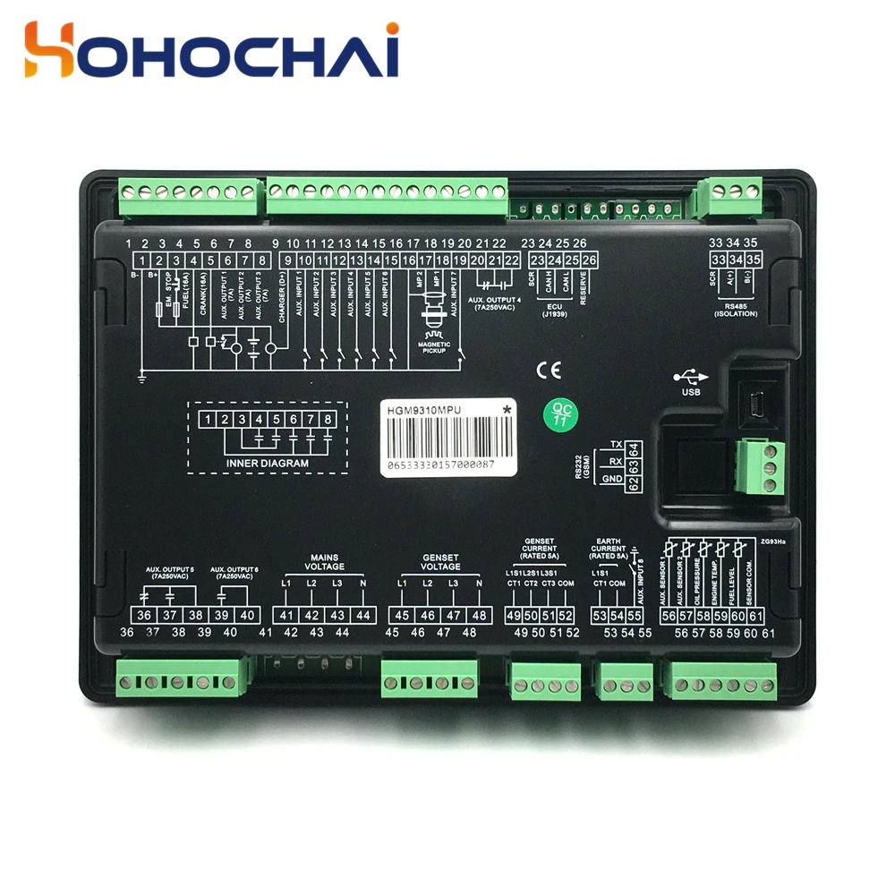 Imagem -04 - Original Smartgen Hgm9310 Mpu Pode Gerador Controlador Hgm9320 Display Lcd Controle Pannel Peças Genconjunto Diesel