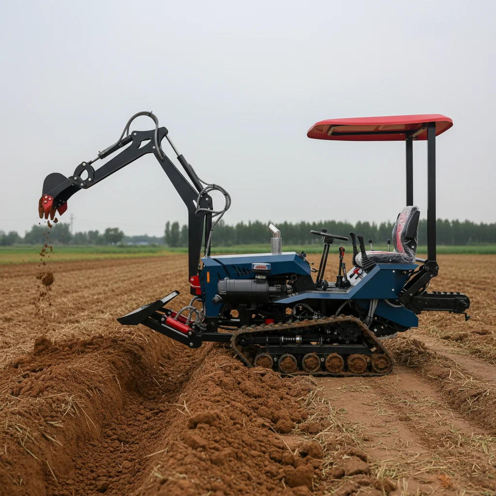 Customize Small Crawler Farm Tractor 4WD Diesel Agricultural Machine Factory Direct Cheap Price