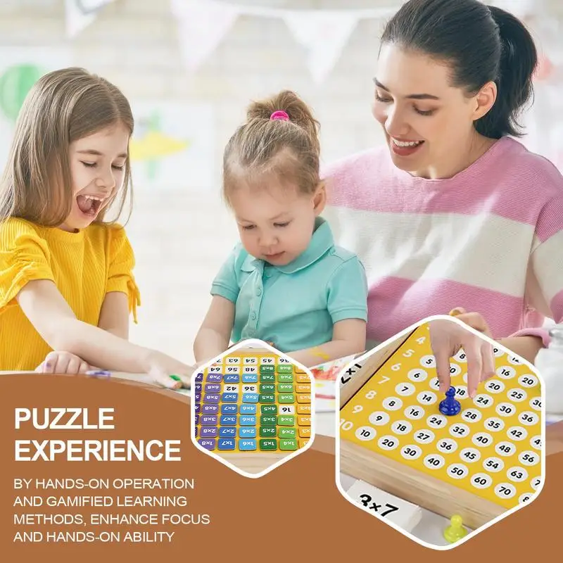 Multiplication Board Game Early Learning Toy Interactive Multiplication Board Game Math Learning Educational Toy For Toddler