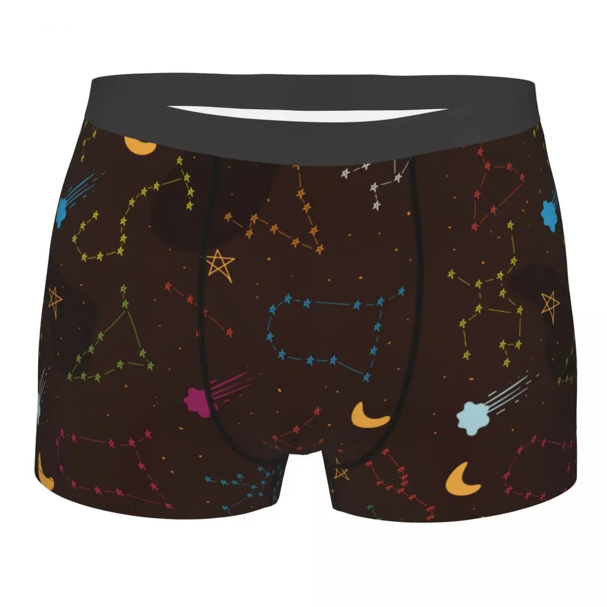 

Men's Underwear Underpants Colorful Zodiac Stars Men Boxer Shorts Elastic Male Panties