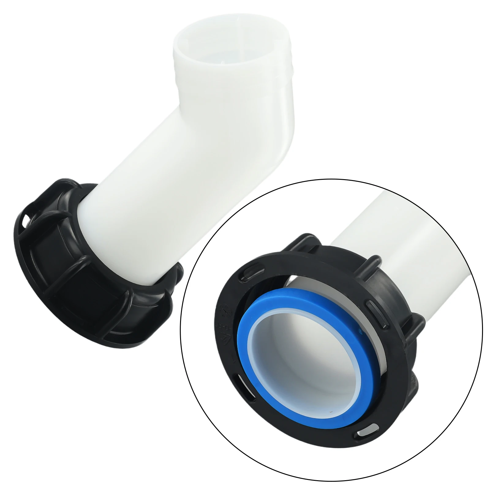 2 Inch Extension Drain Spout Hose 1000L IBC Water Tank Nozzle Tap Cap Valve Fitting Dedicated Drainage Tube Standard / Extended