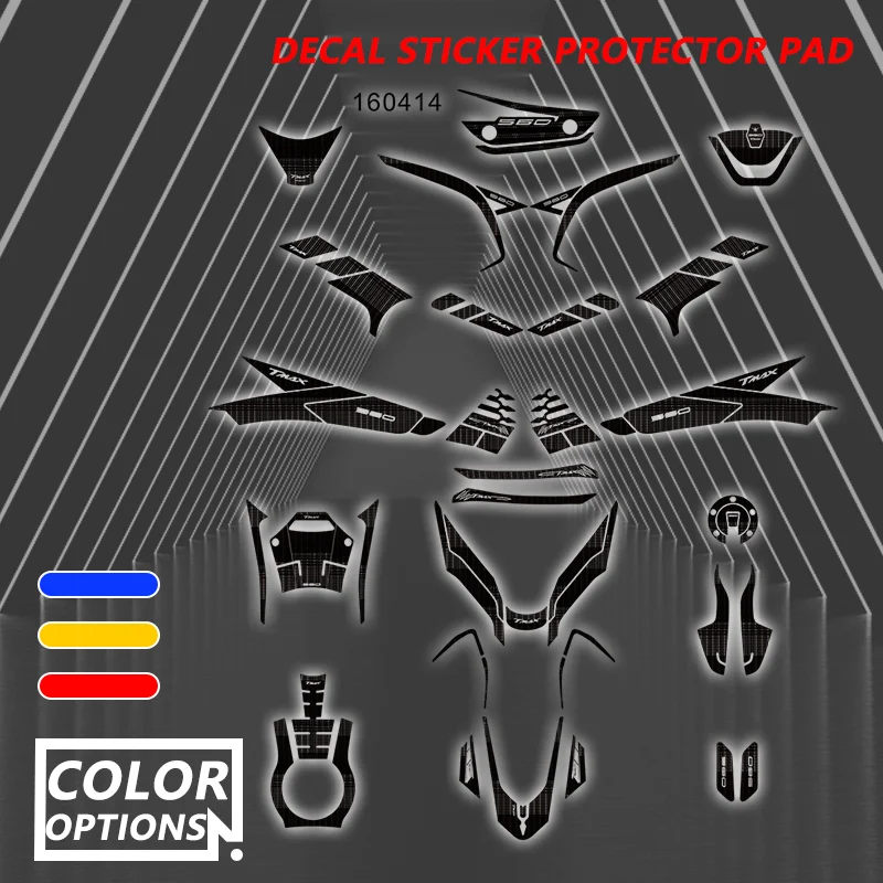 

tmax560 Motorcycle Fuel Tank Sticker Front Rear Fairing Body Protection Sticker Decals For TMAX560 TMAX 560 2022 2023 2024