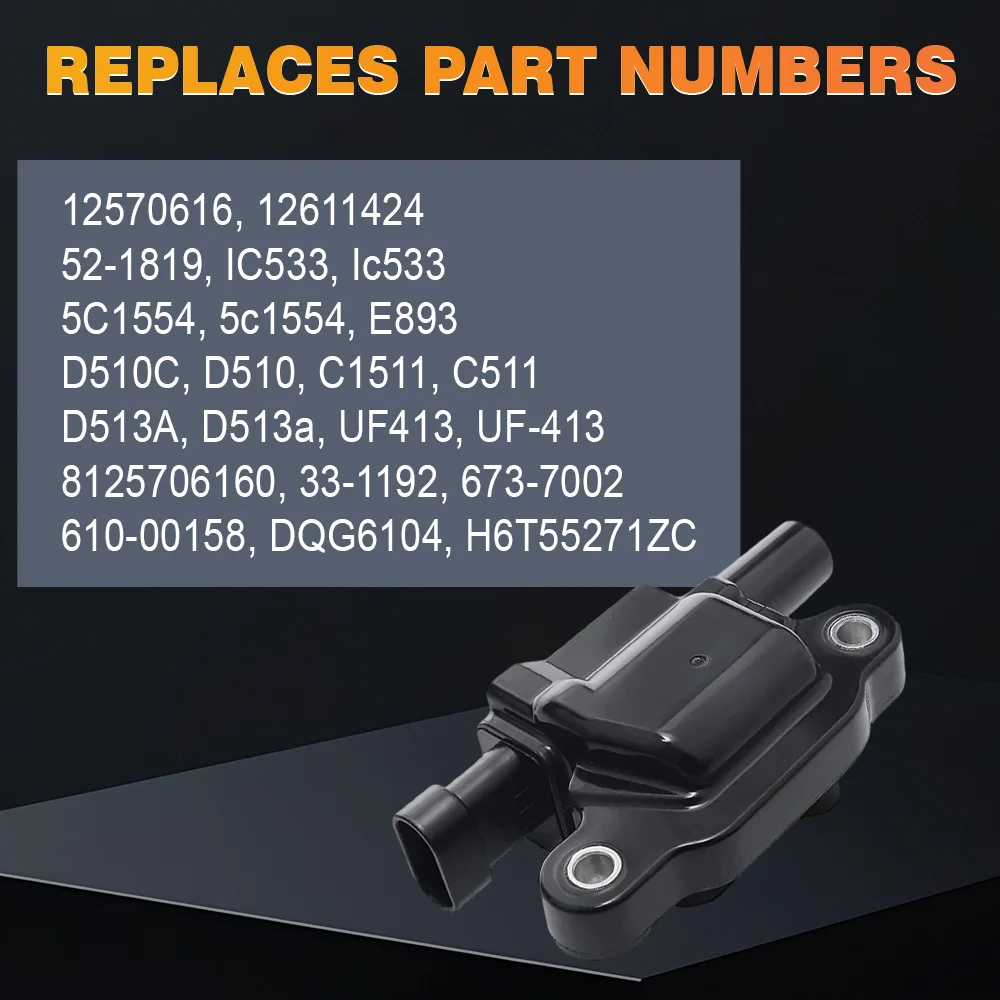 

Для Chevrolet GMC V8 Cadillac Silverado Tahoe Buick Rainier катушка зажигания 12611424 8125706160 UF413 673-7002 12570616 D510C