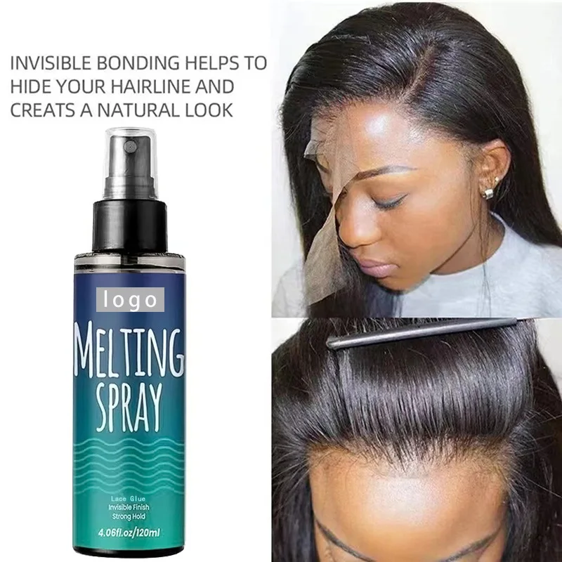 Spot new product Melting Spray lace glue spray transparent easy-dry styling gel water 120ml image 3