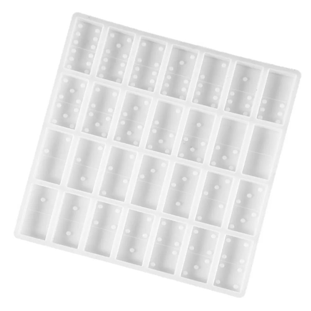 Silicone Domino Mold for Crafts Jewelry Accessories Pendant Casting Molds DIY Epoxy Resin Flexible Nonstick Easy Demould Gifts