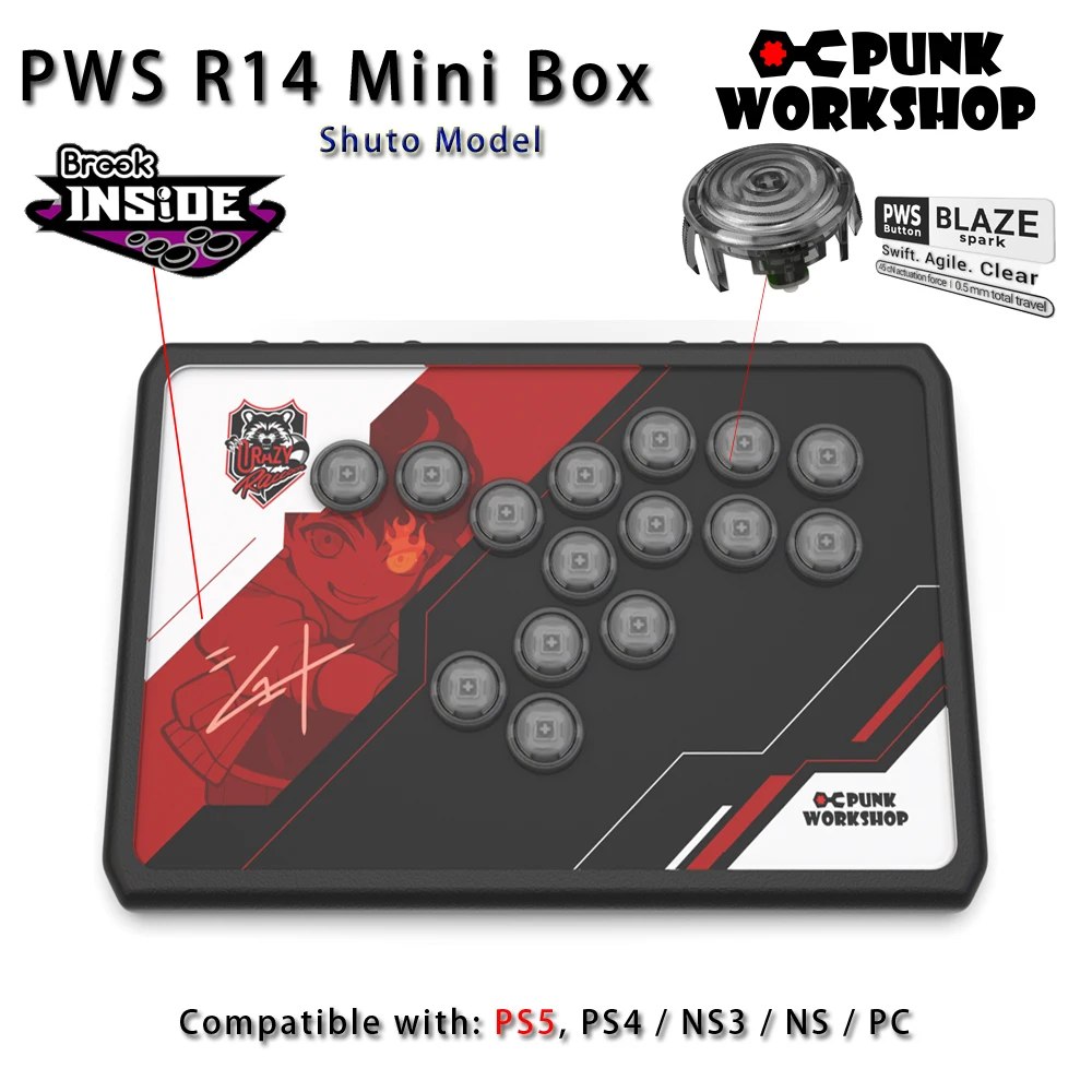 Punk Workshop Newest Mini Box PWS R14 Shuto Edition Leverless