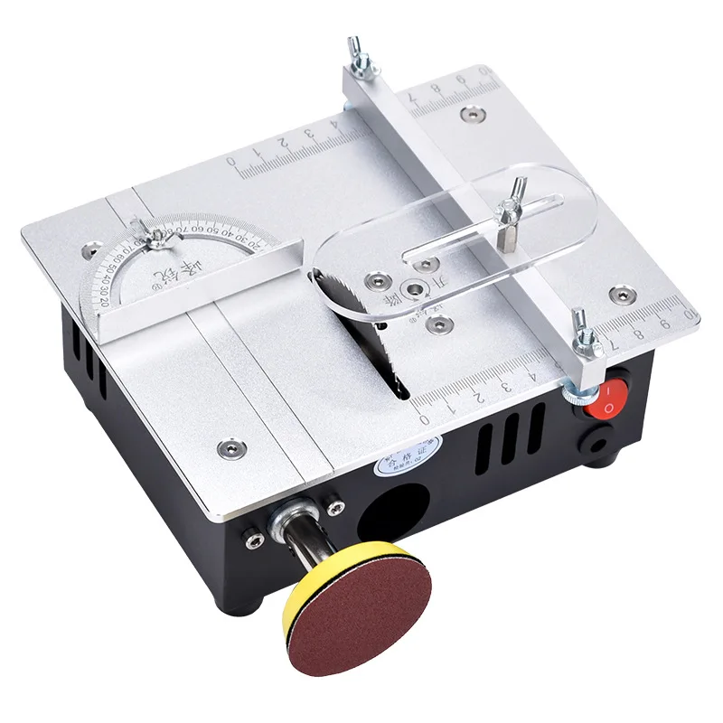 Multifunctional Table Saw with Polishing Machine,Mini Lift Saw for PCB Board Cut,Micro Electric Saw with Drill for Desktop Cut