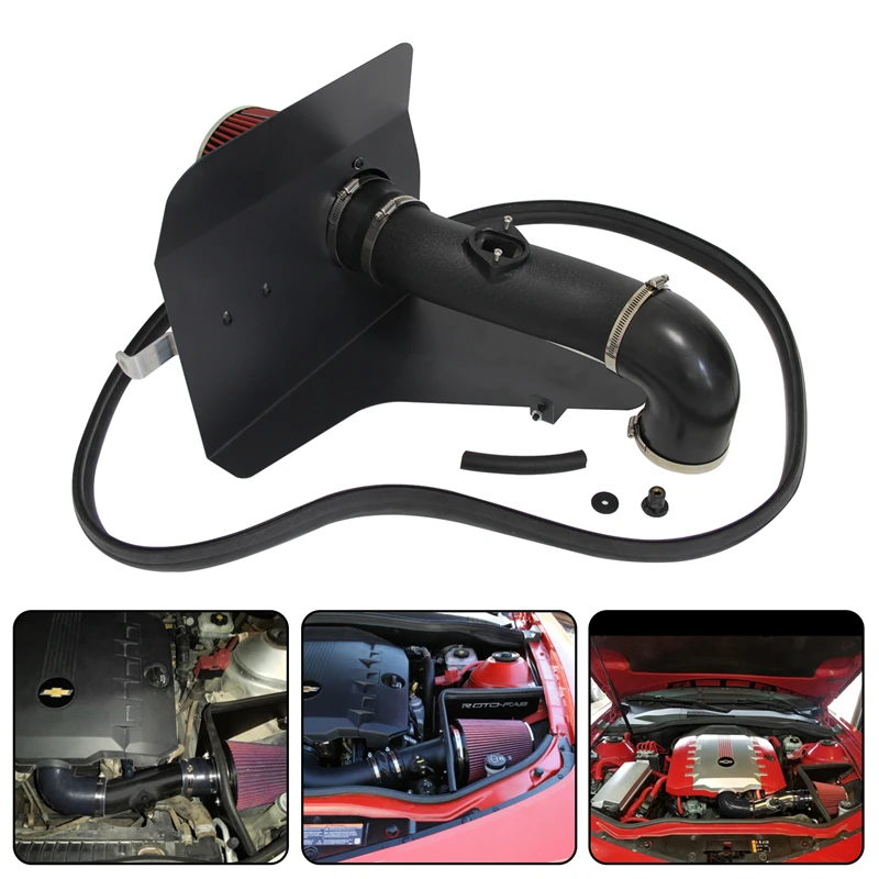 

Fits for Chevrolet Camaro Cold Air Intake Pipe Kit & Air Filter 3.6L V6 Engine 2010-2011 Black