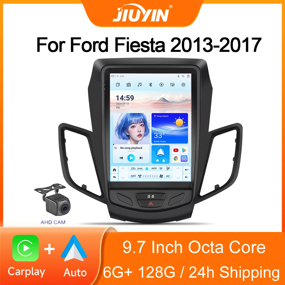 

9.7 Inch Car Radio Player For Ford Fiesta 2013-2017 Multimedia Video Player Navigation Stereo 4G BT WIFI Navigation GPS Screen