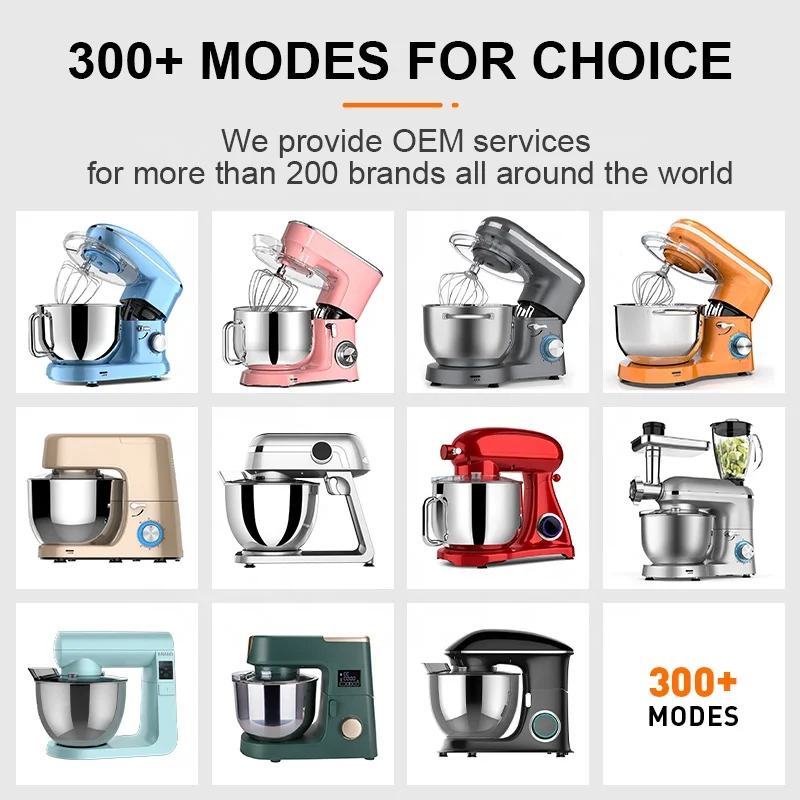 Cuisine LED écran tactile panneau de commande Batidora électrique pâte gâteau alimentaire faisant stand mélangeur Machine