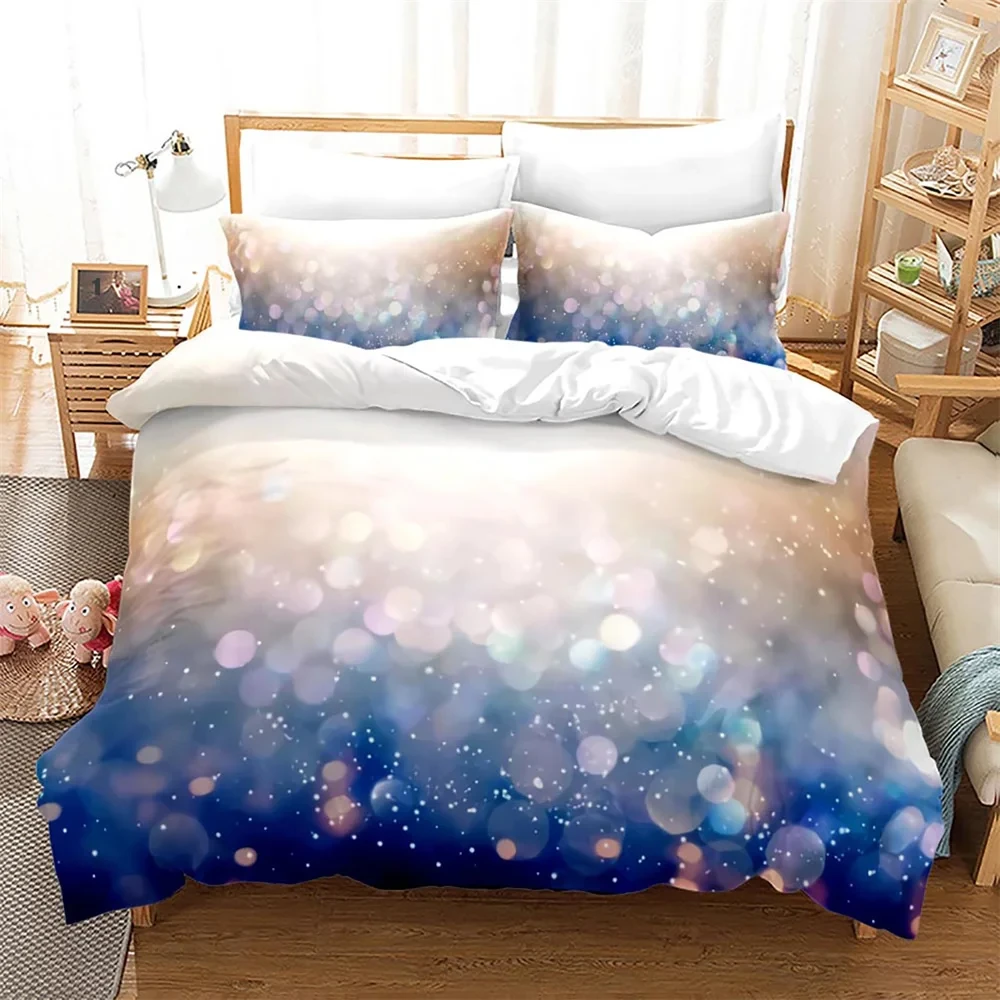Christmas Duvet Cover Single Queen Size Merry Christmas Comforter Cover Xmas Snowflake Bedding Set for Boys Girls New Year Gift