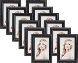 4x6 Picture Frames Set 12 Pack White Black Multi Photo Kit Gallery Wall Décor Tabletop Display Frame Hanging Mount For Desk