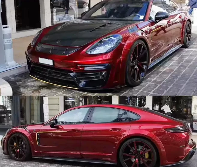 Runde Support Customization Body Kits do Porsche Panamera 971 Upgrade MSY Model Auto Parts Hlaf Carbon Fiber Surround High Fit