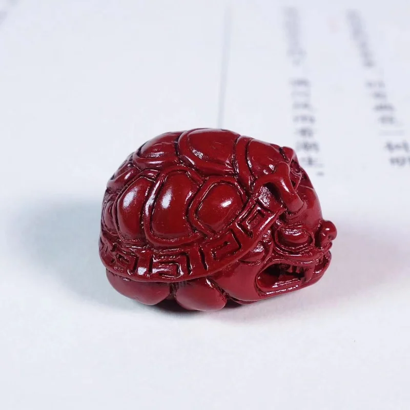 

Подвеска в виде черепахи дракона Cinnabar, универсальное ювелирное изделие для мужчин и женщин на удачу