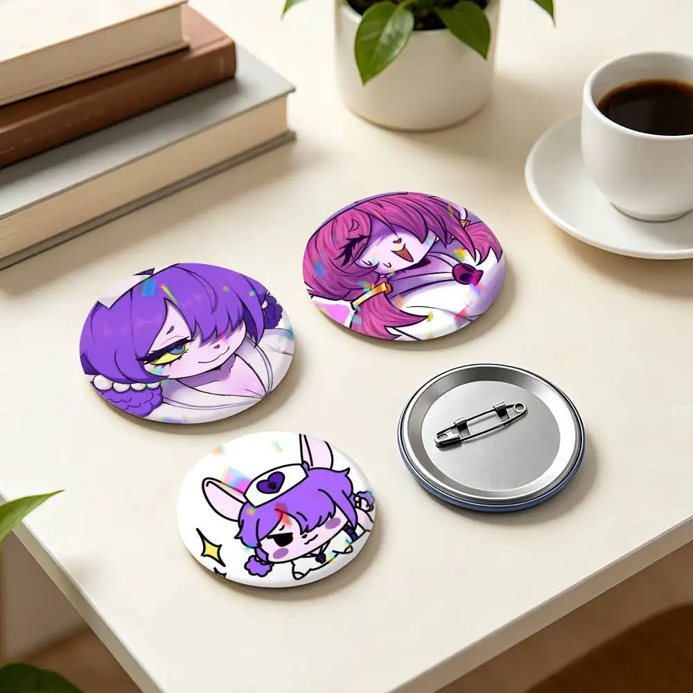 Dark horror animation T-Terrible M-Mouse  25mm 32mm 44mm 58mm 75mm Brooches Badges Pins for Accessories Gift