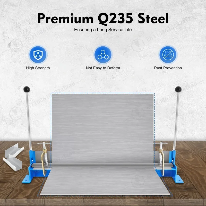 Multi Functional Metal Bending Machine Brake,Manual Sheet Bender High-strength Q235 Steel To Compact Cast Iron Angle 0-90°
