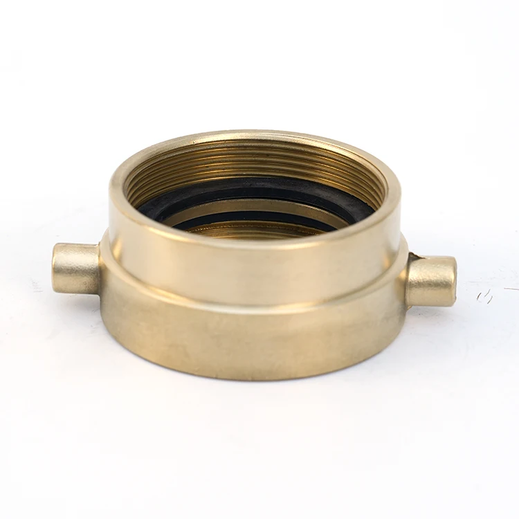 Standard Heavy Duty DN65 Brass Hydrant Adapter Female Threaded Fire Hose Nozzle CE Equipment Accessories