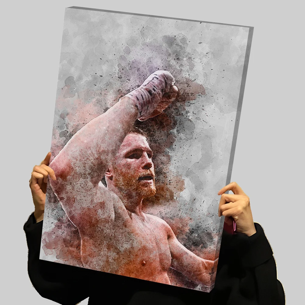 Оскар De La Hoya, принты-боксеры, плакат, украшение для стены, гостиная, индивидуальный бокс, холст, картина, настенное искусство, украшения для дома, декор