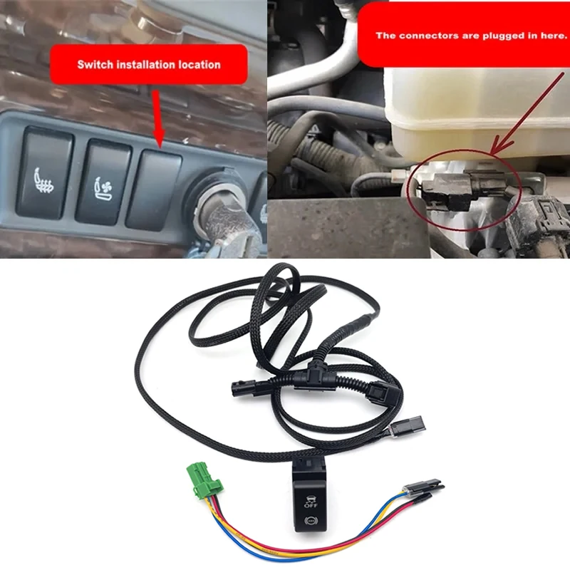 Anti-Skid ABS Switch For Nissan Patrol Y62 Mud Escape Switch Wheel Anti-Skid System Modification Off-Road Non-Slip