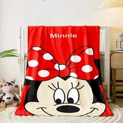 Mickey and Minnie Cartoon flannel thin blanket. Four seasons blanket. for sofa, beds, living room, travel picnic blanket gifts