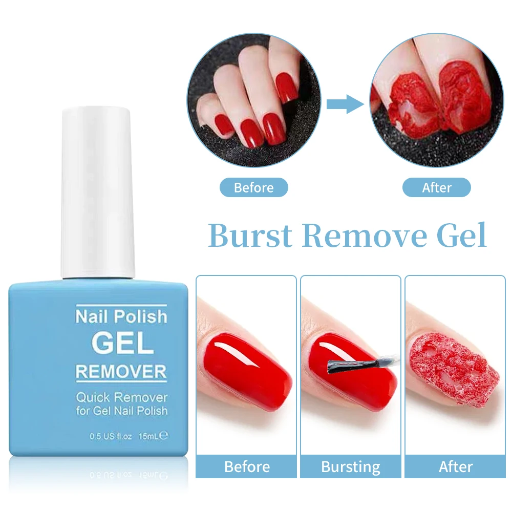 15ml Gel Nail Polish Remover Liquido Professionale Nail Art Cleaner Gel Strumenti per rimuovere lo smalto gel per unghie Rimozione rapida