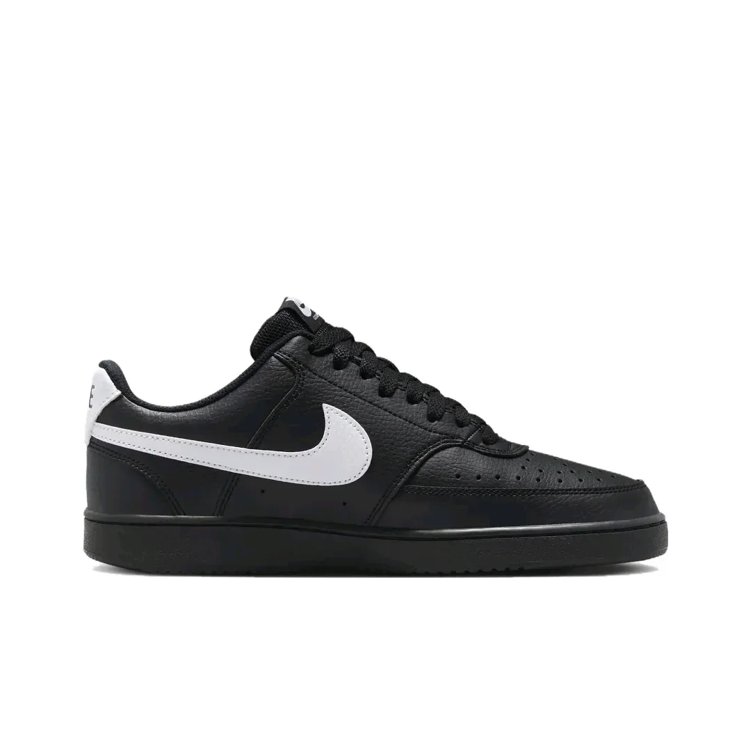 Nike Court Vision Low Fashion Comfortable Board Shoes Men's and Women's Casual Shoes Premium Black and White Colors