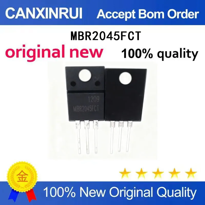 

(5-100 Pieces) Brand new original MBR2045FCT MBR2045 packaged TO-220 chip in stock