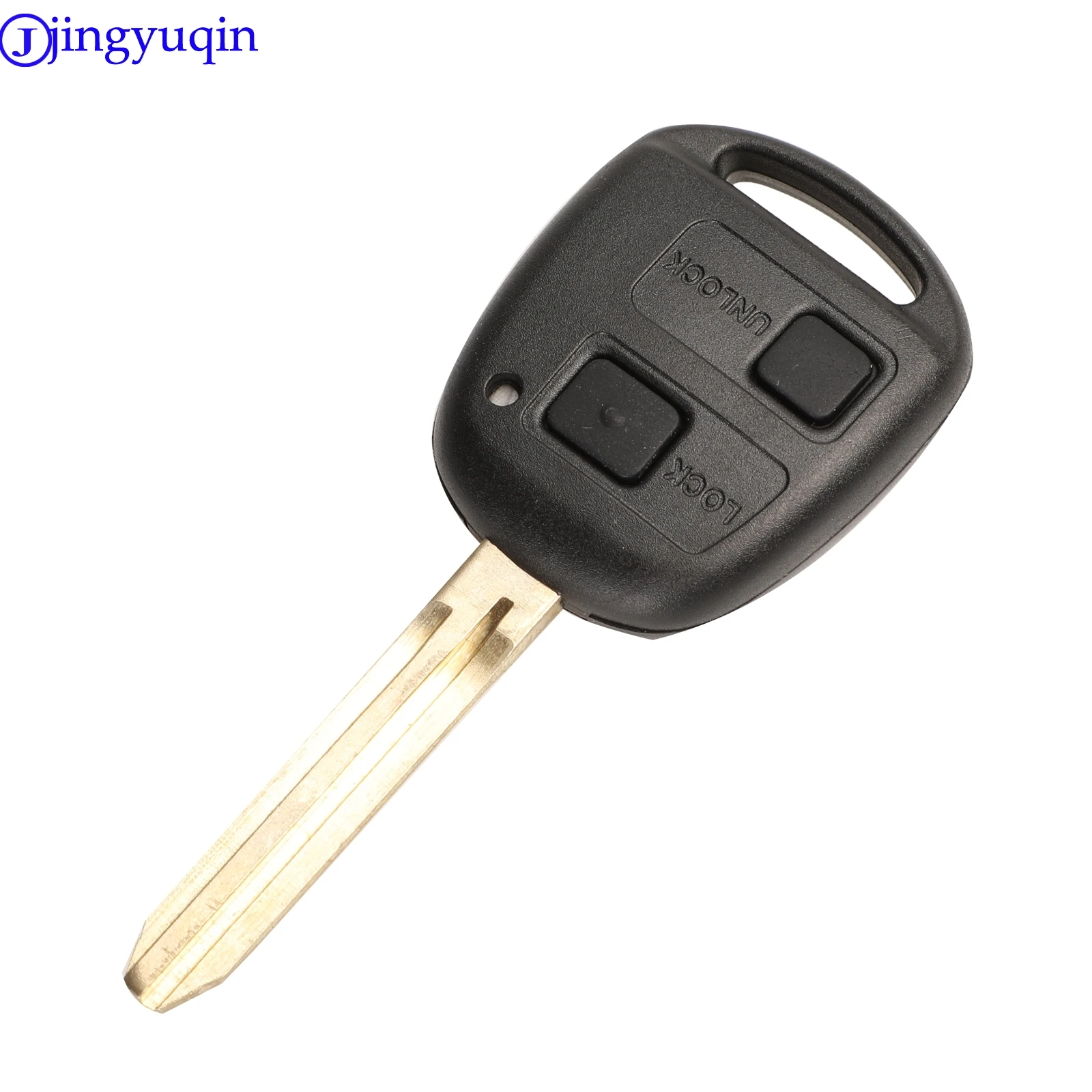 jingyuqin Neue Fernbedienungs-Autoschlüsselhülle für Toyota Avensis Corolla für Lexus Rav4 mit Gummipolster Fob Toy43 Toy48