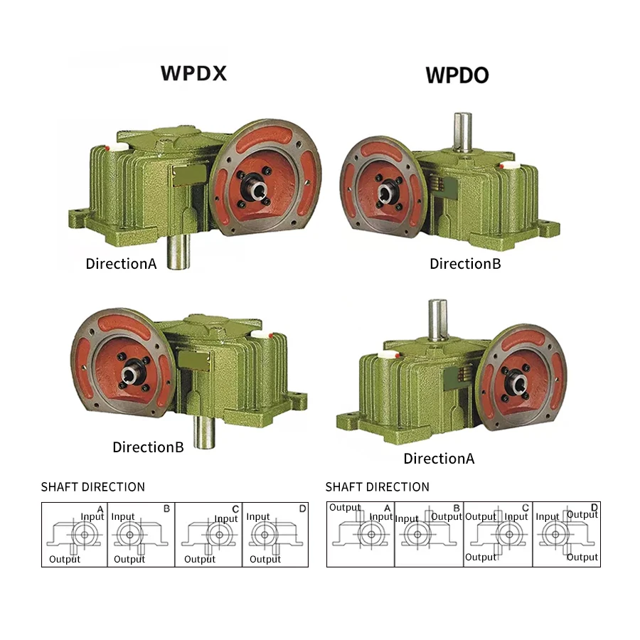 WPDA WPDS WPDO WPDX50 60 70 80 100 120 135 Worm Gear Reducer