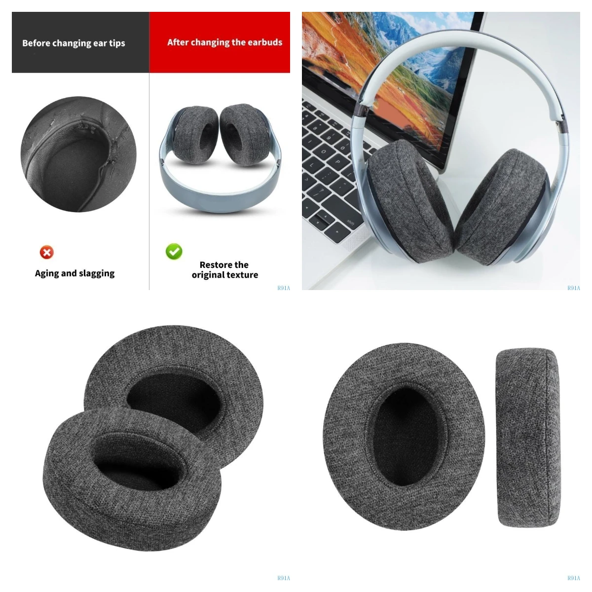 

Replacement Ear pads Cushion For Beats Studio 2 3 Wireless/wired Earpads Headphones Bluetooth-compatible Headset