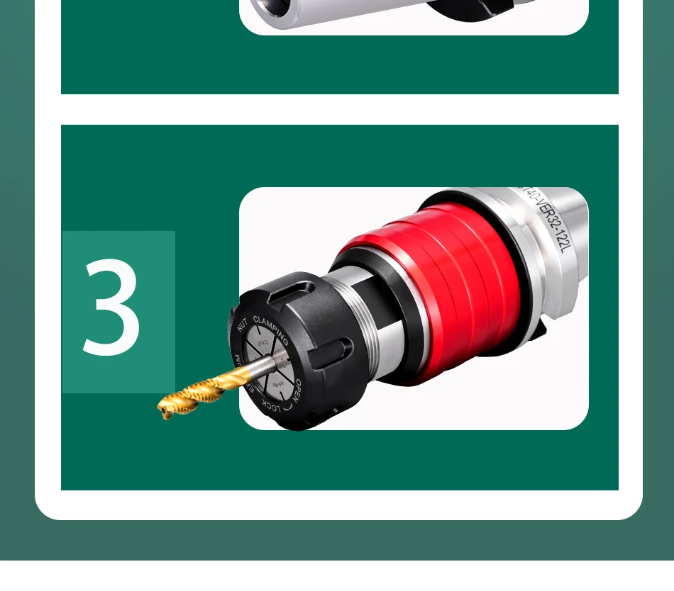 GDR BT VER BT30 VER BT40 VER BT50 VER Werkzeughalter BT40 VER16 VER20 VER32 VER40 Werkzeughalter Halterung Werkzeug ERG Spannzange ER Spannfutter – Detail 17
