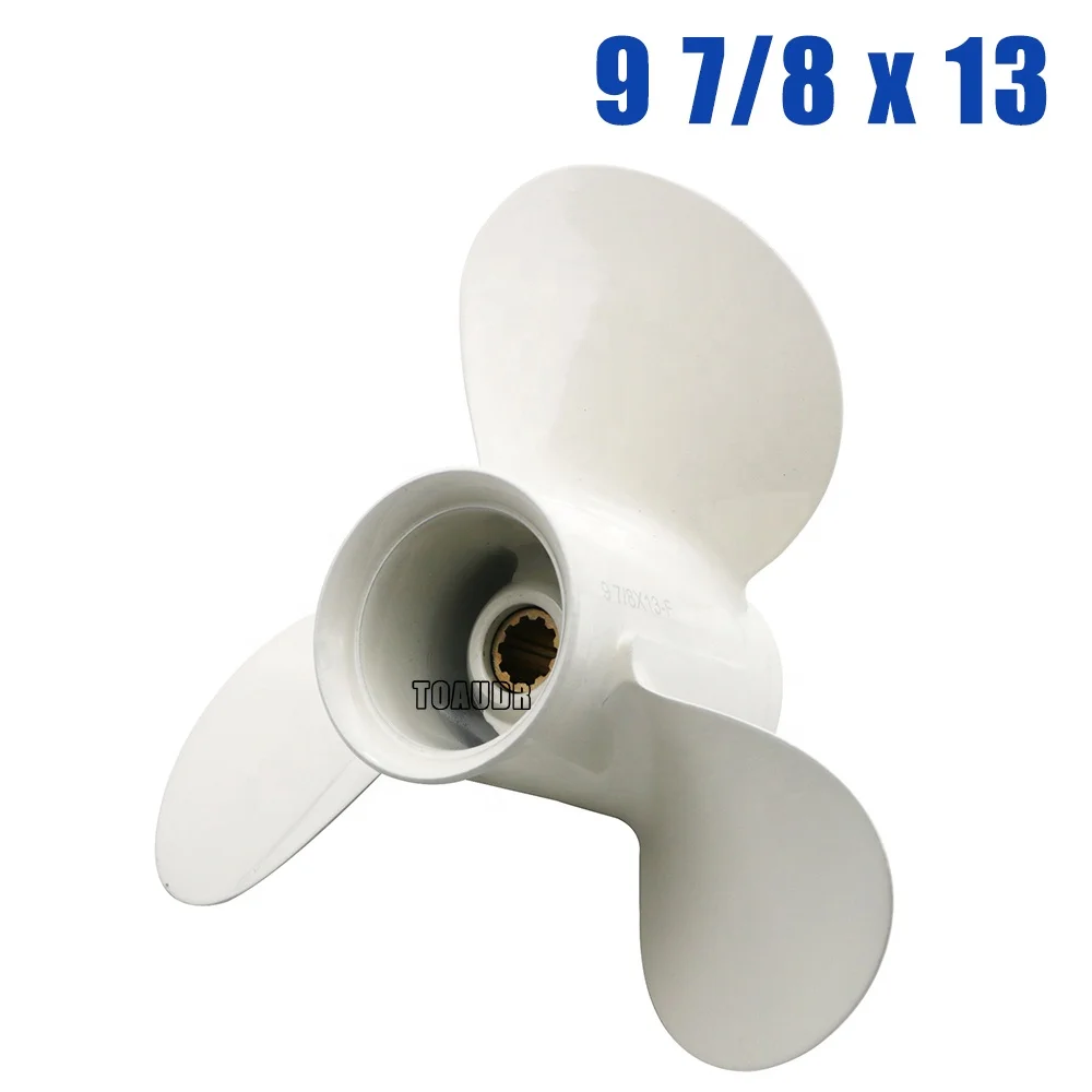 9 7/8 X 13 Propeller for Yamaha 20-30HP 664-45949-02-EL Aluminum Alloy 10 Spline Tooth