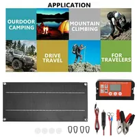 60W Solar Panel Kit Complete Portable 18V Monocrystalline Solar Cell With Controller Charger for Outdoor Camping Agriculture