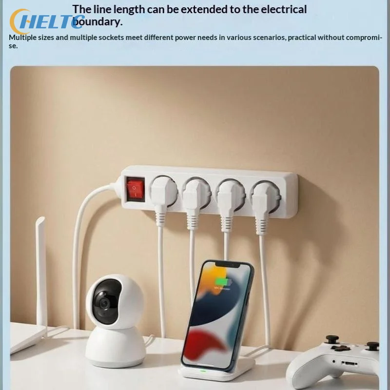 1개의 연장 케이블이 있는 조명 스위치 2/3/5미터 - Power Strip Flat 리뷰 및 가격