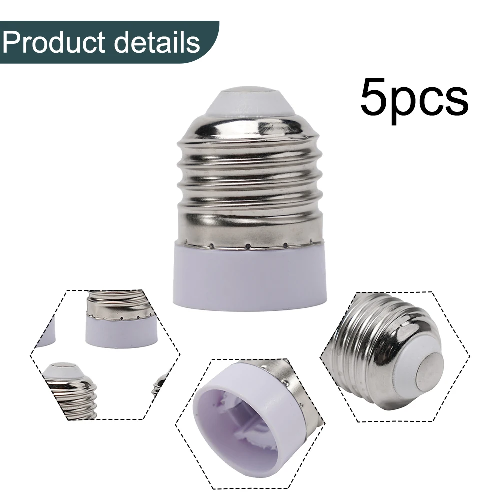 

Conversion Lamp Heads 5 Pcs 80-277V Adapter Convenient LED Converter Lamp Adapter Light Bulb Socket Accessories