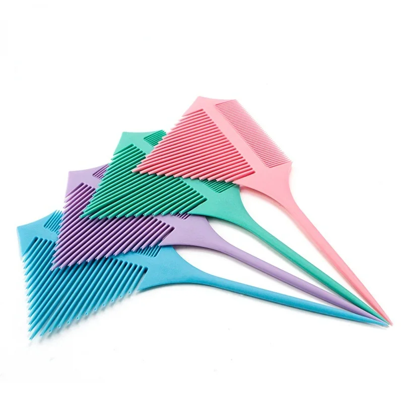 1 PC Anti-rottura in fibra di carbonio punta-coda pettine per capelli sezione barbiere spazzola per capelli pettini biforcati strumento per parrucchieri fai da te pettine triangolare