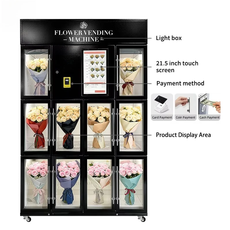 Fresh Flower Vending Machine Quality Certification Popular Smart Design Commercial Self Service Vending Machine