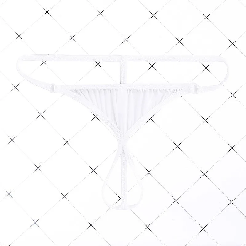 Penis Hole G-strng T-back Thongs Man Sex Panties Erotic Lingerie Gay Men Cock Ring Underpants Crotchless Underwear Open Knicker