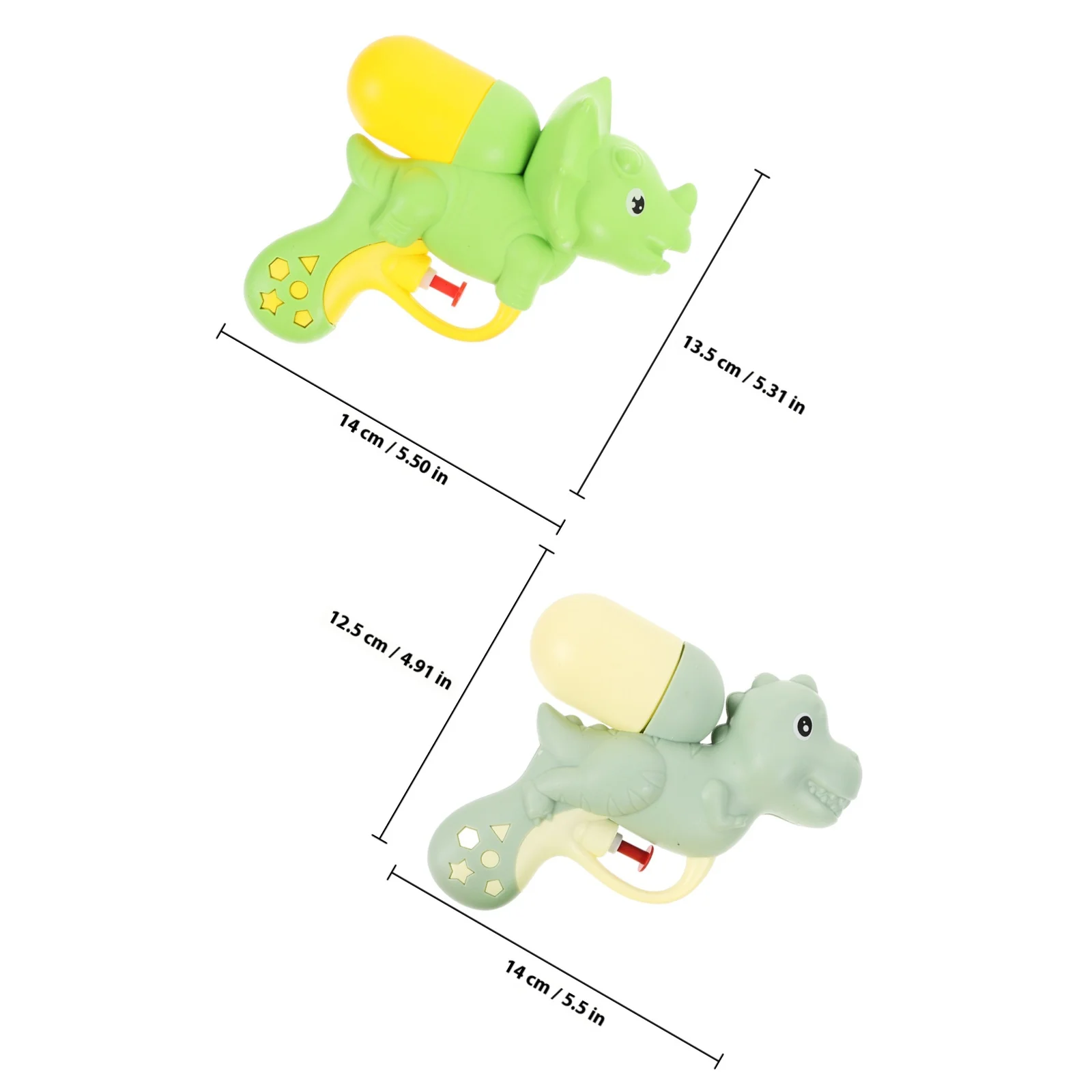 Pistolet à eau de dessin animé, couleur vive, forme d'animal mignon, Compact et amusant, pour enfants en bas âge, plage, piscine, récréation, 4 pièces