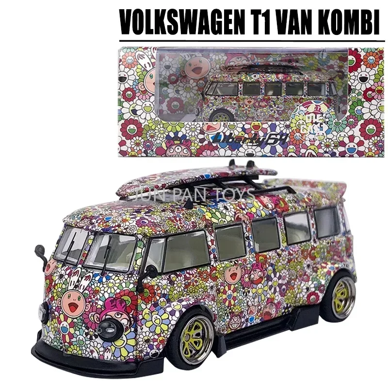 Liberty64 1/64 Volkswagen T1 Van Kombiโลหะผสมของเล่นเด็กรถยนต์Diecastโลหะรุ่นของขวัญรถสะสม