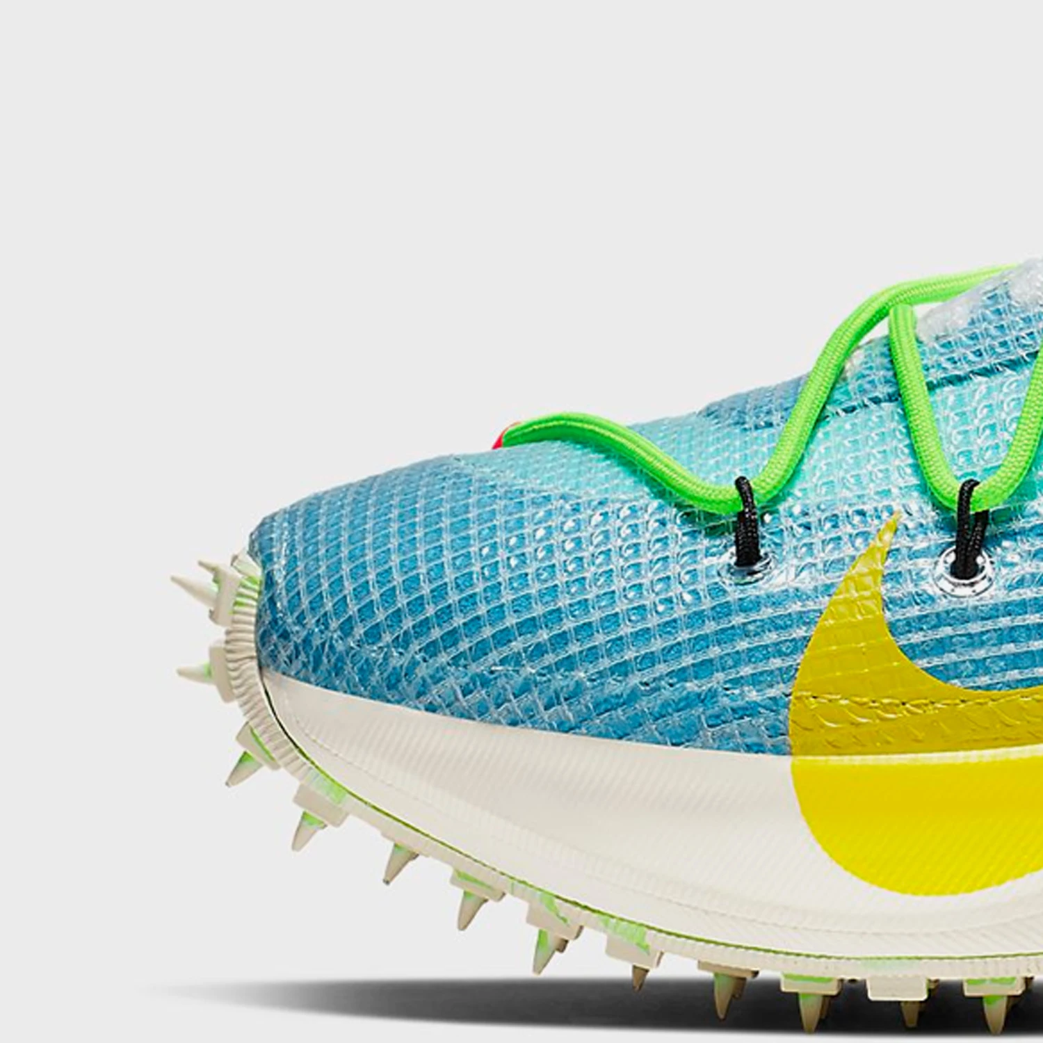 Nike genuine OFF-WHITE x Waffle Race OW co branded spiked running shoes CD8178-400