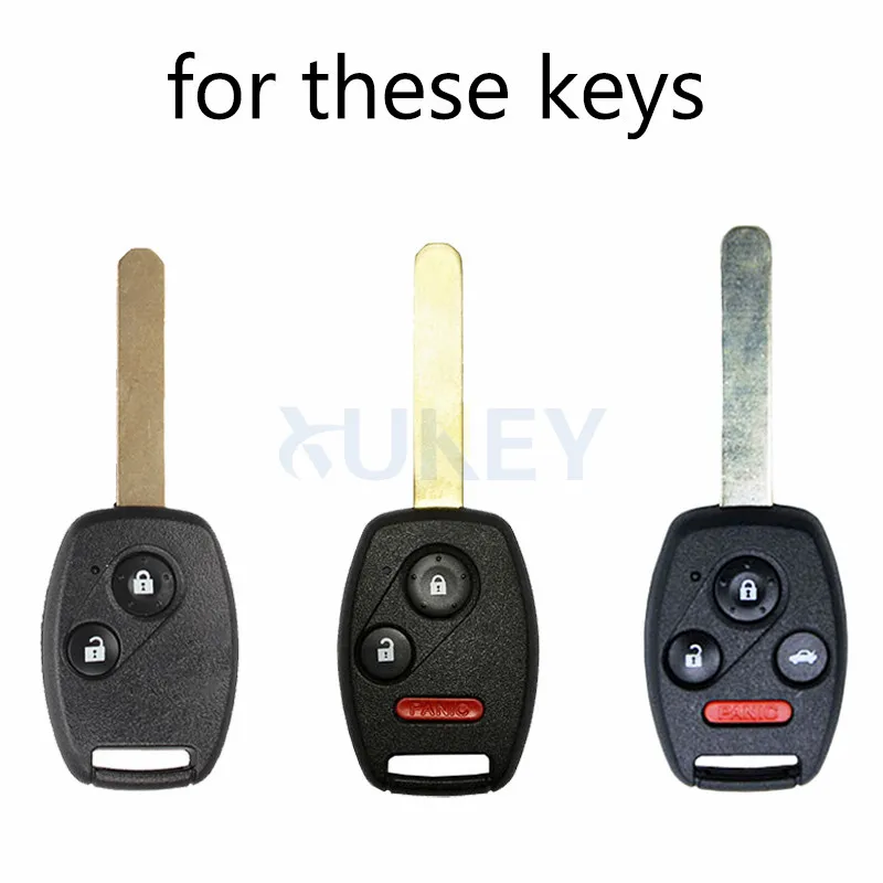 For Honda Civic Accord Pilot Fit Crv Ridgeline Frv Insight Cr-z Odyssey Fob Remote Cover 2 3 4 Buttons Silicone Key Case Fob