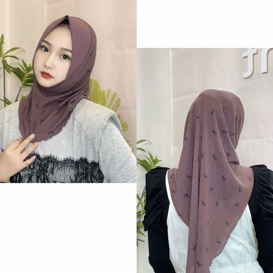 Summer Airy Muslim Girls Wrap Instant Hijabi Scarves