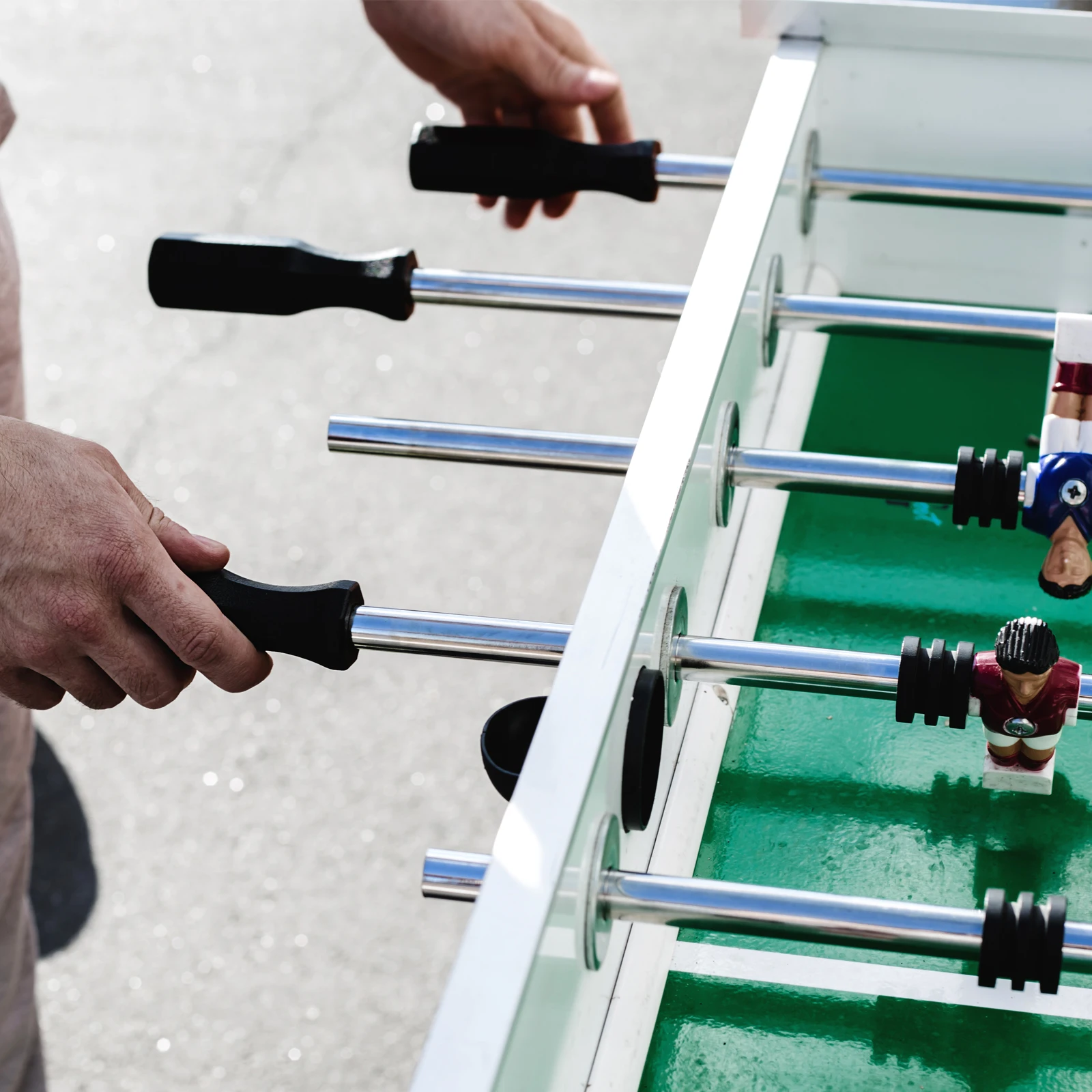 

4Pcs Replaceable Foosball Grip Octagonal Plastic Table Football Handles Compact Storage Friendly Foosball Replacement Handles