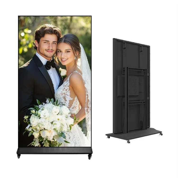 65 75 85 98 inch digital marketing electronic display booth billboard digital signage advertising screen