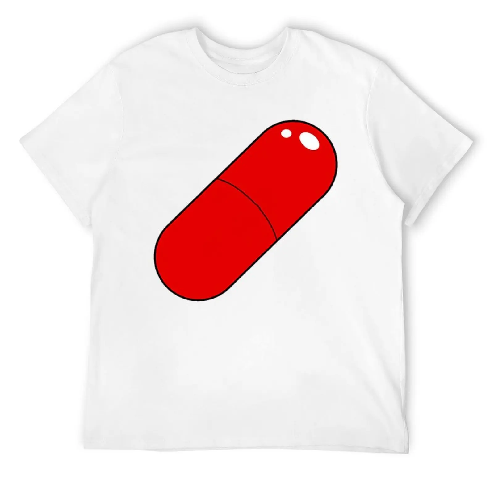 Red Pill Eat It Essential for Sa Harajuku T-shirt Sports Tees Creative Funny Novelty Fitness Eur Size