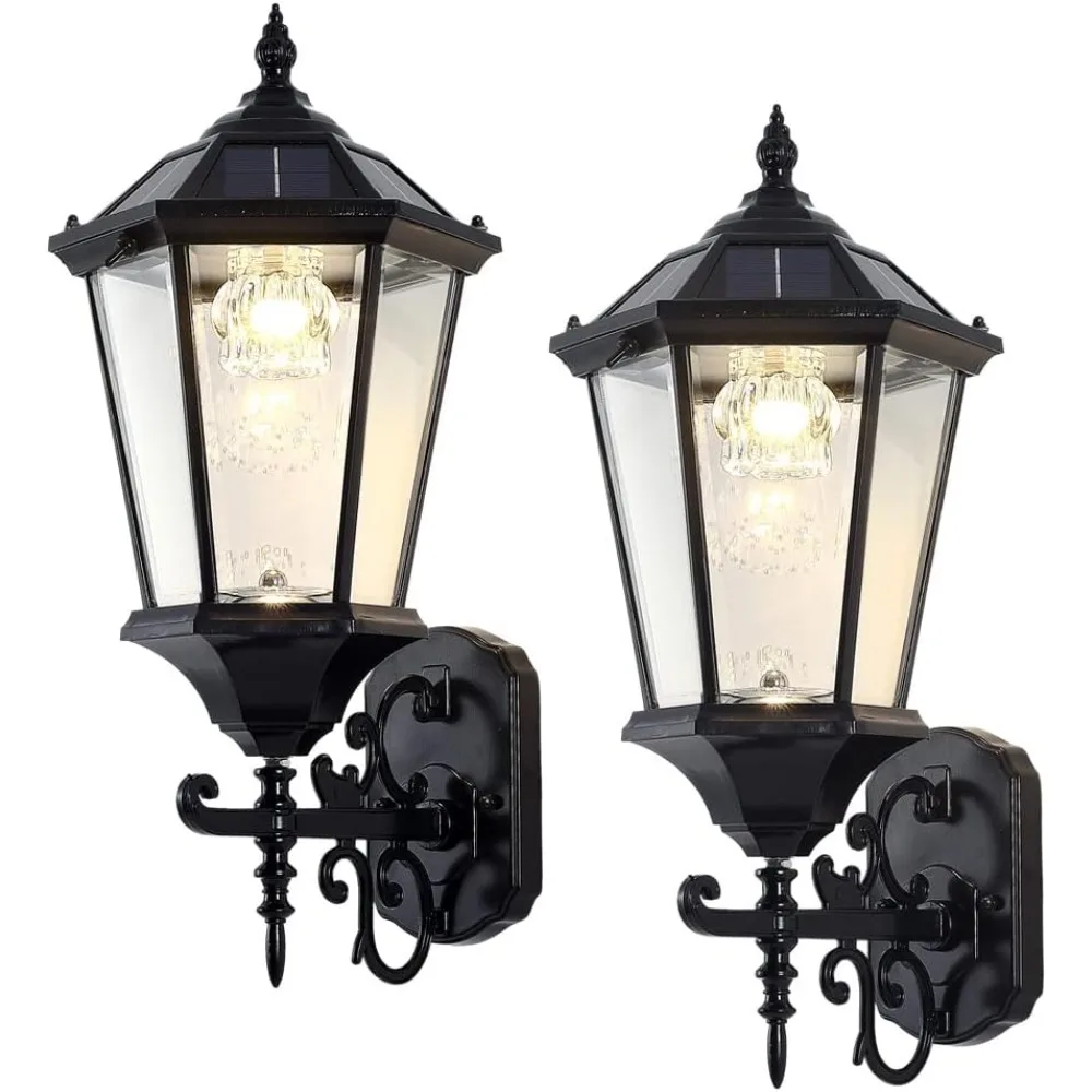 

Outdoor Wall Lamp 21'', Waterproof Dusk To Dawn Wall Lantern, Aluminum Housing Plus Glass, 2 Pack Outdoor Wall Lamp