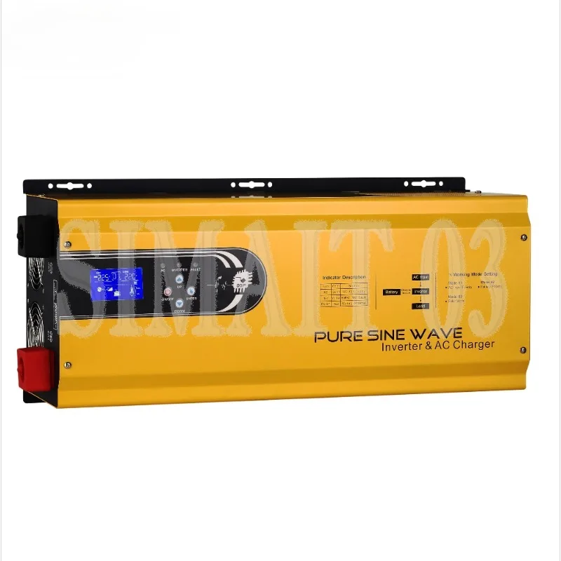 3000W Pure Sine Wave Off-Grid Inverter - DC 12V/24V to AC 220V with Toroidal Transformer